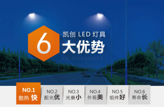 LED路灯诸多优势，满足道路照明要求